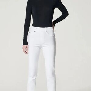 SPANX Women's Straight Leg White Jeans